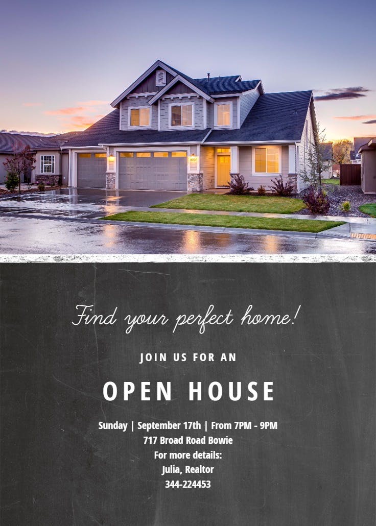 Split space - open house invitation